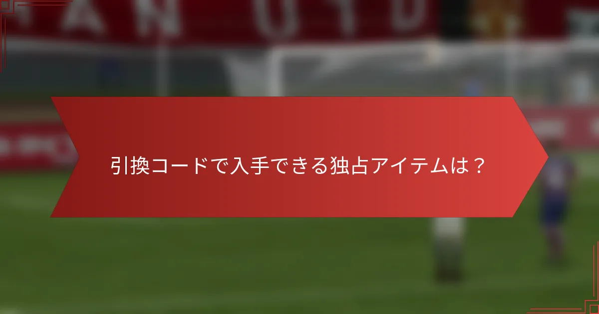 引換コードで入手できる独占アイテムは？